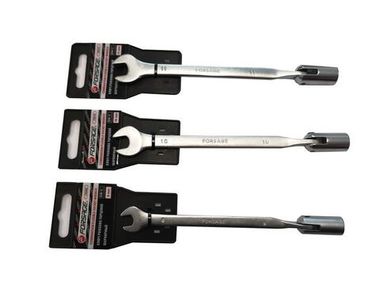 Ключ рожково-торцевой шарнирный 11мм на пластиковом держателе Forsage F-75211