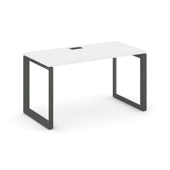 Style Project Стол письменный SN-59O.SP-005 Белый/Металл Антрацит/Черный Заглушка 1780*600*750