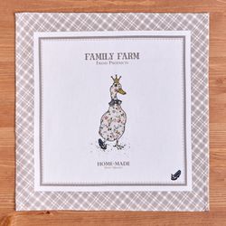 НАБОР САЛФЕТОК ИЗ 2-Х ШТ "FAMILY FARM" 40Х40СМ, ТВИЛ, КЛЕТКА