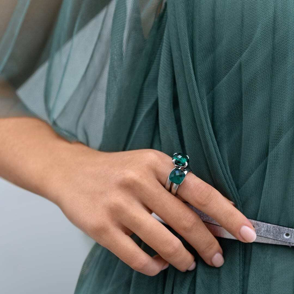 Колье Qudo Firenze emerald 400093.1 G/S