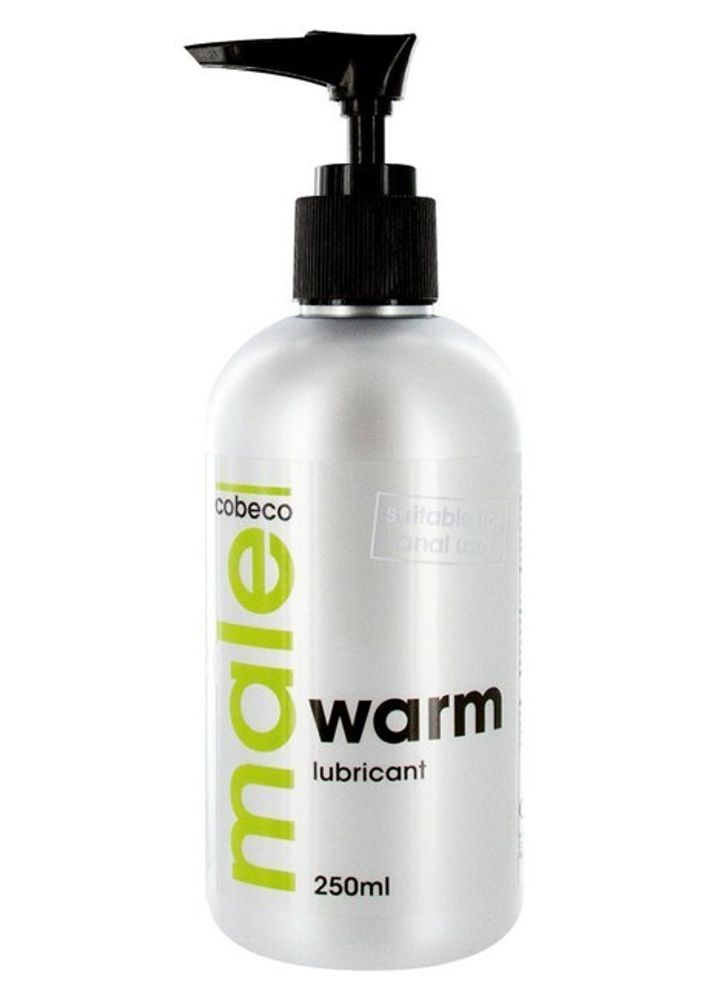 Анальный лубрикант с согревающим эффектом MALE Cobeco Warm Lubricant , на водной основе 250 мл.