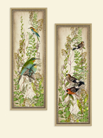 Картины на стену для интерьера в раме набор 2 шт 19*51 см