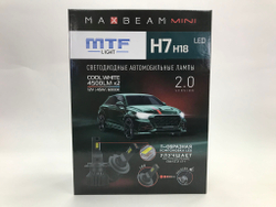Светодиодные лампы MTF H7/H18 MaxBeam MINI 12V 45W 4500lm 6000K (к-т 2шт.)