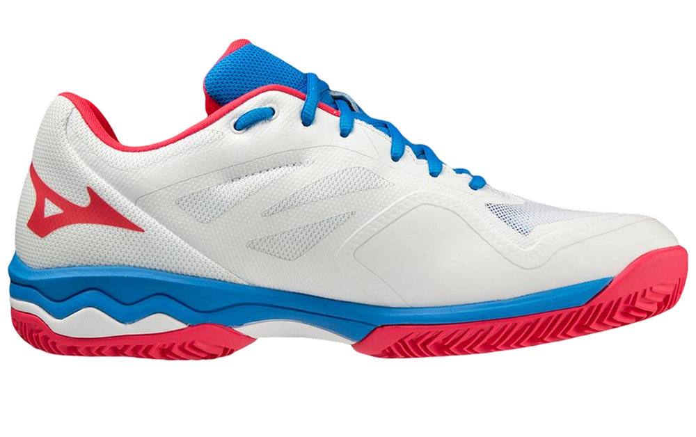 Мужские кросовки для Padel Mizuno Wave Exceed Light Padel - white/opera red/prace blue
