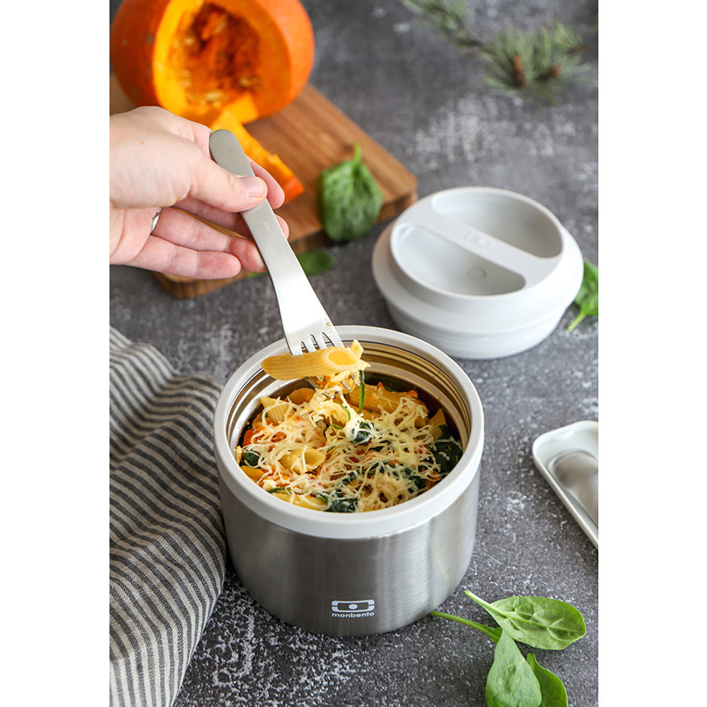 Контейнер для еды mb element s серебро