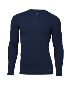 Футболка компрессионная с длинным рукавом Jögel PerFormDRY Baselayer Tee LS 2, темно-синий