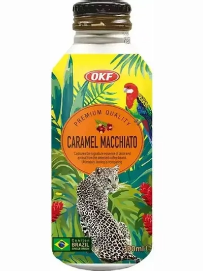 Холодный кофе OKF Карамельный Макиато, 390 мл