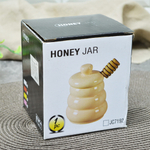 Банка для меда 360мл с бамбуковой ложкой