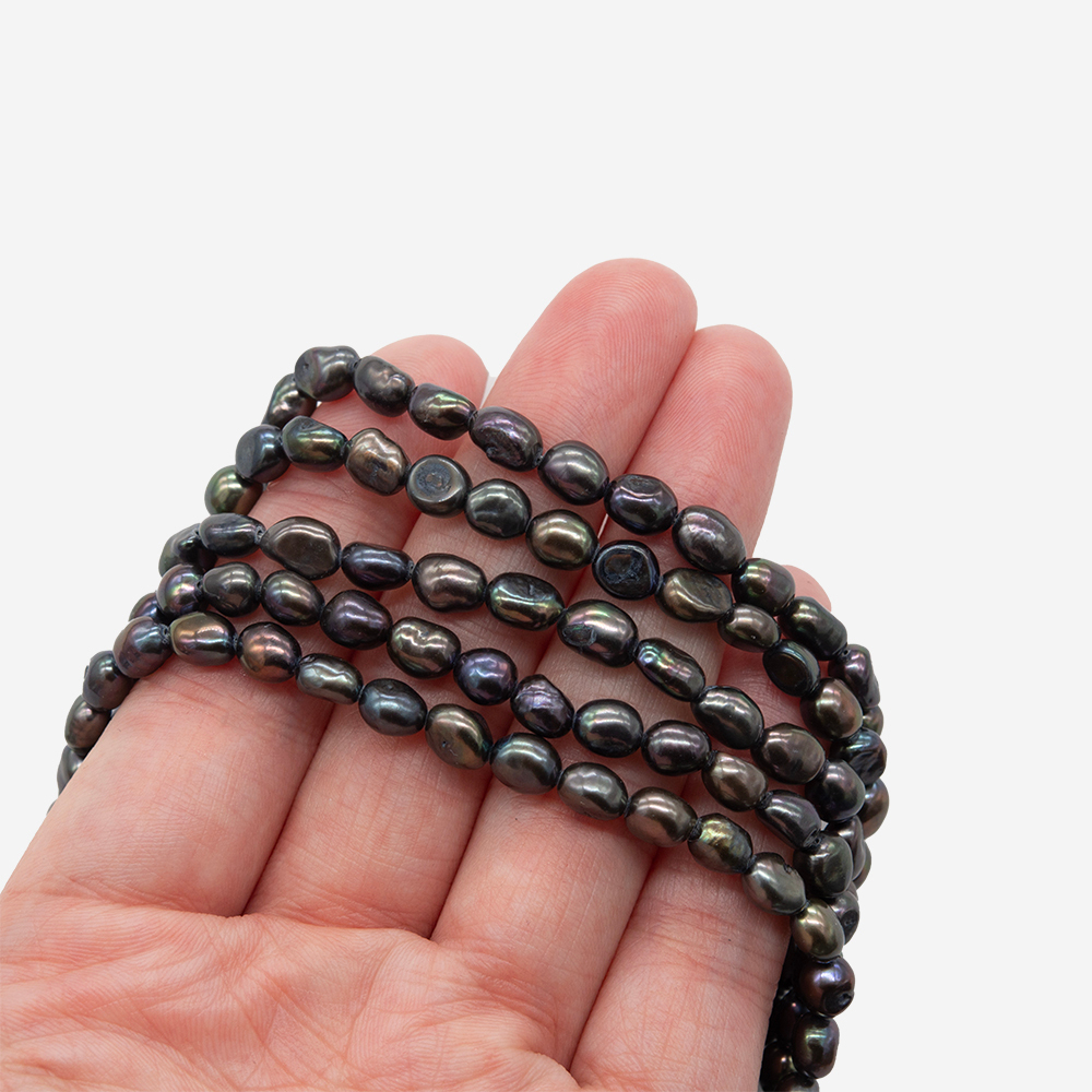 Жемчуг культивированный A Grade, "Таитянский", 5-6мм, фриформ