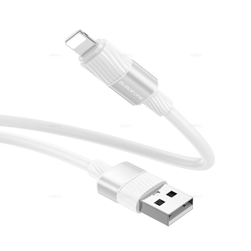 Кабель USB - Lightning BOROFONE BX106 (белый) 1м