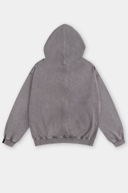 Зиппер SHMOT "BLANK" GARMENT DYE Серый