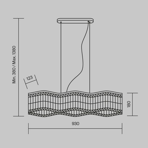 Подвесной светильник Maytoni Dune DIA005PL-06G