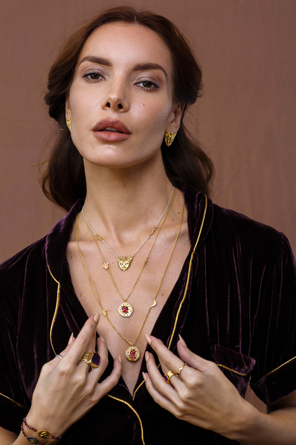 Подвеска с богиней "Бастет", серебро