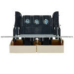 BRITE Выключатель 2-клавишный с индикацией для отелей 10А ВС10-2-9-БрКр бежевый IEK