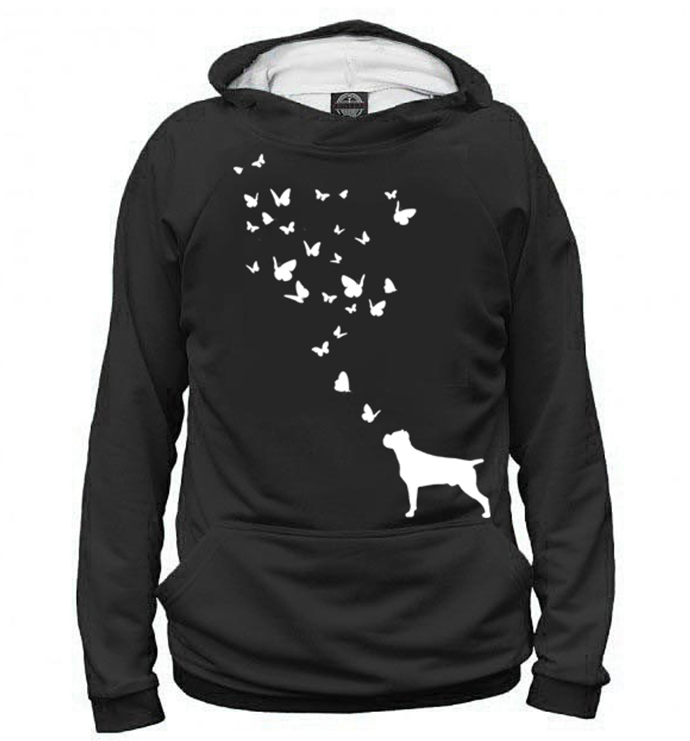 Толстовка "Кане Корсо и бабочки"
