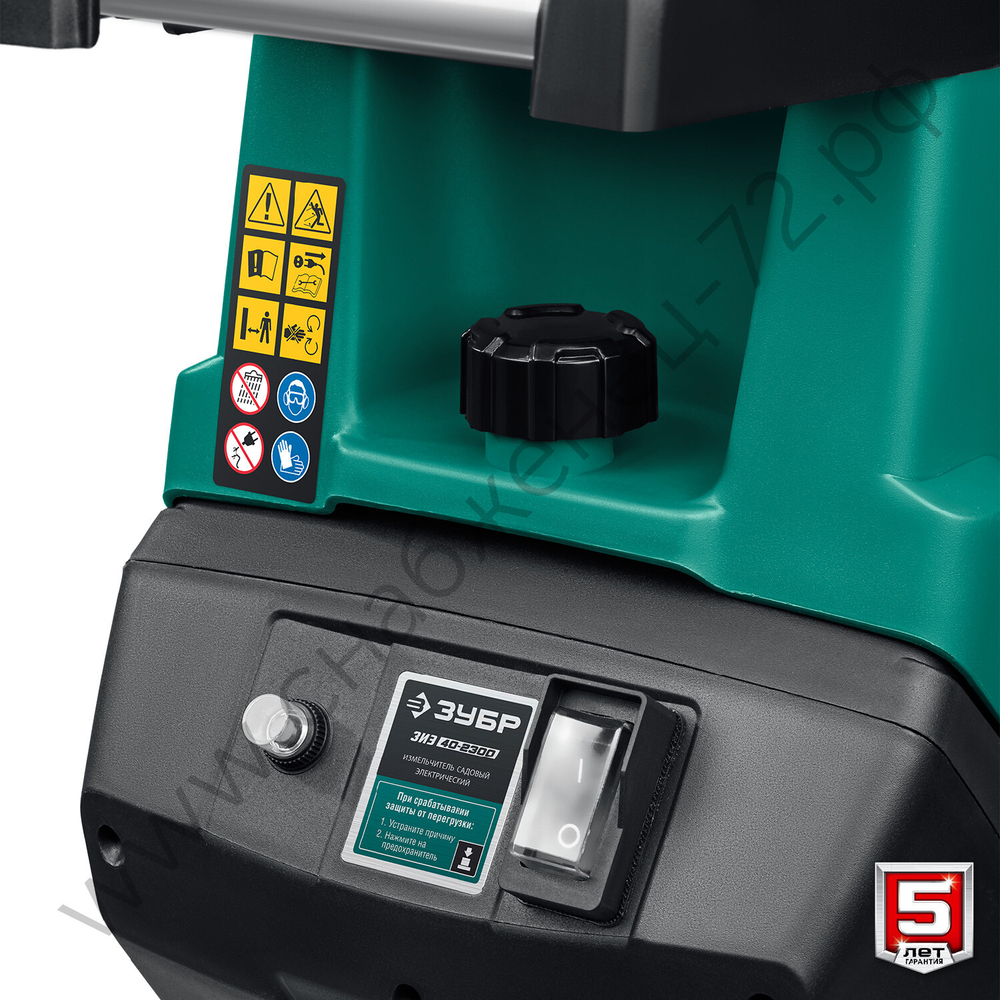 ЗУБР 2300 Вт, электрический садовый измельчитель (ЗИЭ-40-2300)