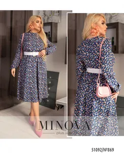 Платье 869-синий Minova