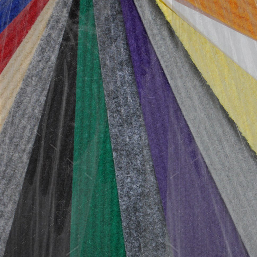 Полотно нетканое иглопробивное Экспоплей черный с защитной пленкой, ширина 2м, рулон 100 кв.м