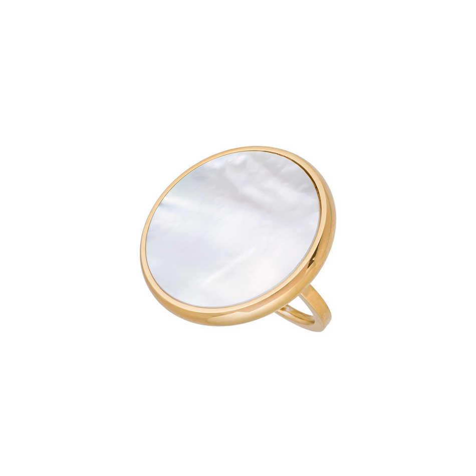 Кольцо Fiore Luna SHELL WHITE KR01734-3/9 BW/G