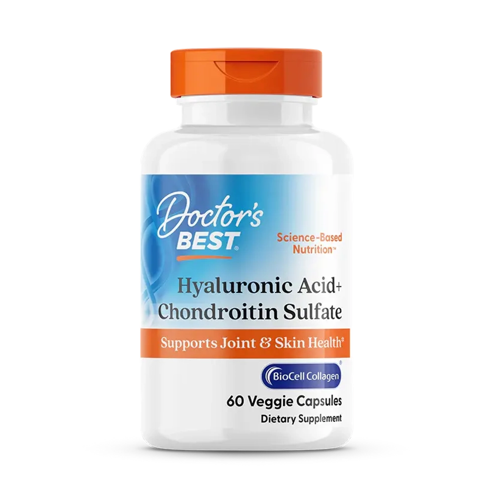 Hyaluronic Acid + Chondroitin Sulfate with BioCell Collagen 60 капсул Doctors Best