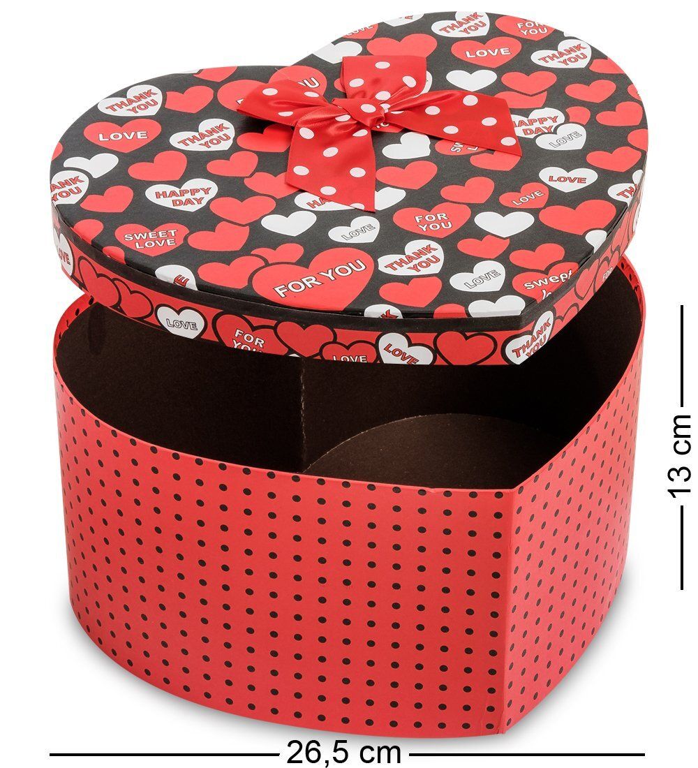 WG-55/3-A Коробка подарочная «Сердце» цв.красн./черн.