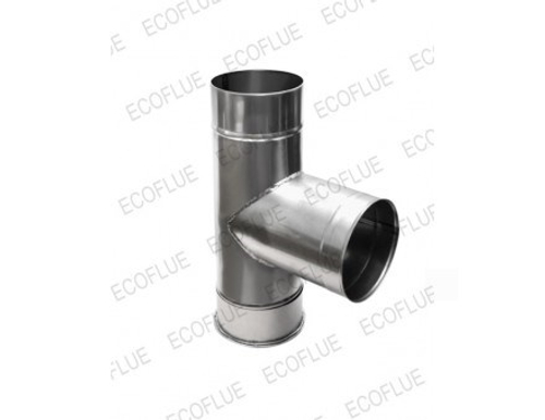 Тройник 90°, 150 мм нерж. (AISI 409-1 мм.), ECOFLUE
