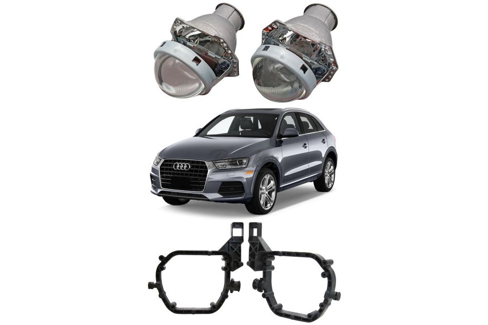 Готовый комплект для замены штатных линз Audi Q3 8U 2011-2014 Автокорректор Bosch AL