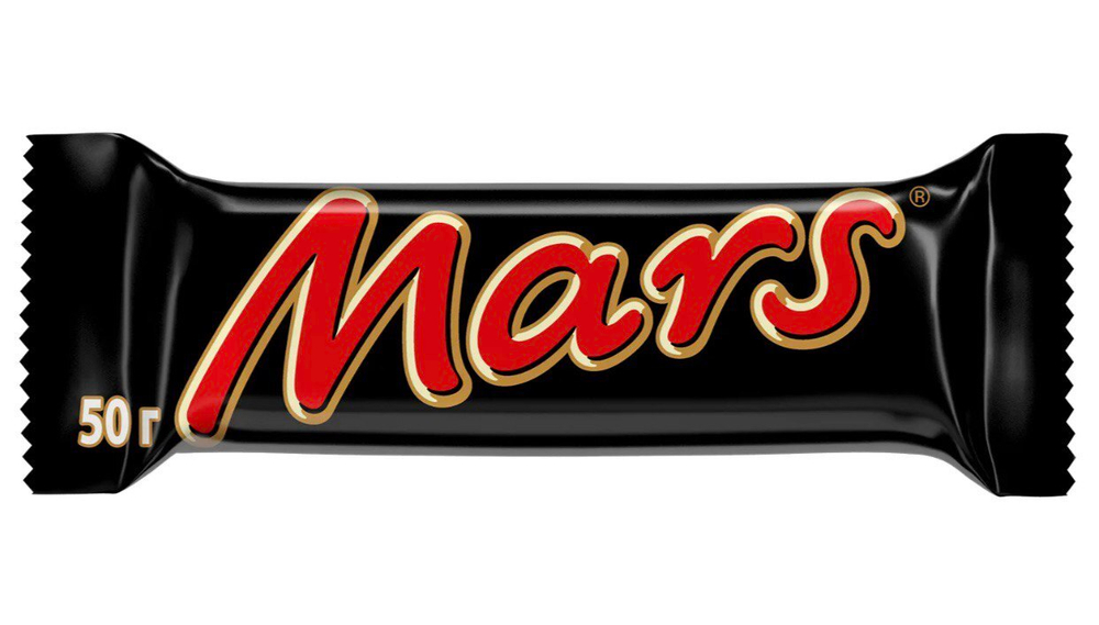 Марс шоколадный батончик 50г. (51руб./шт.) (36шт./кор.) ООО ГЛОБАЛ