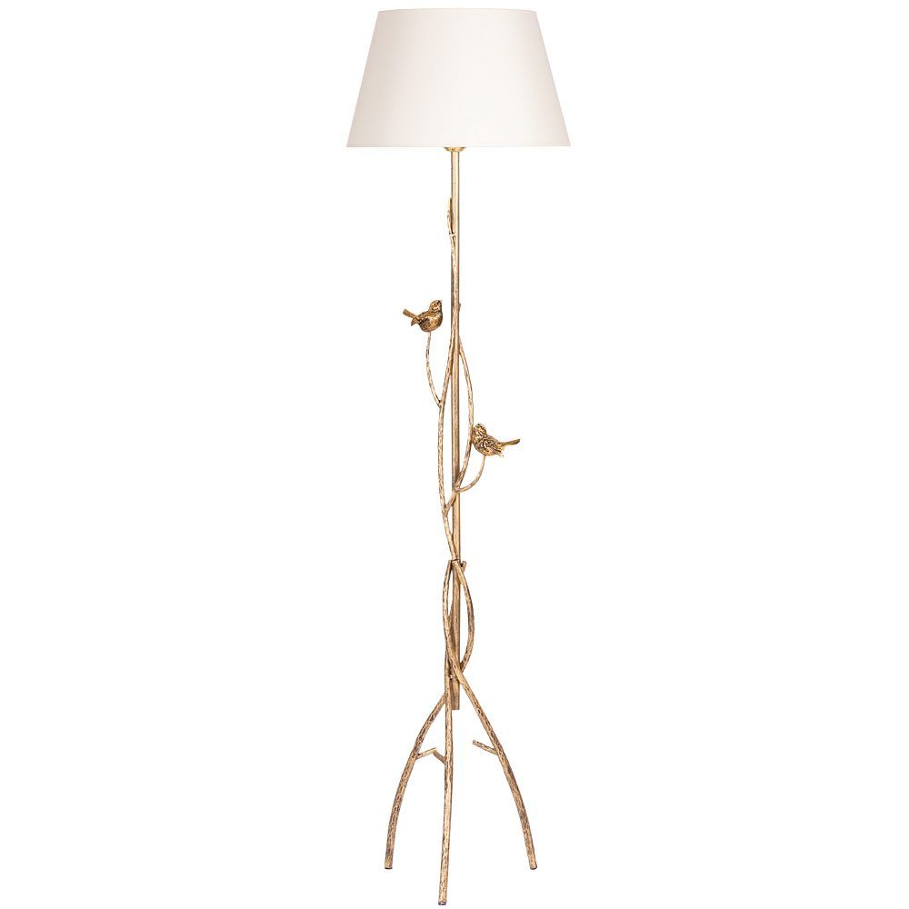 Светильник напольный торшер Терра с абажуром Сити-2 Кремовый