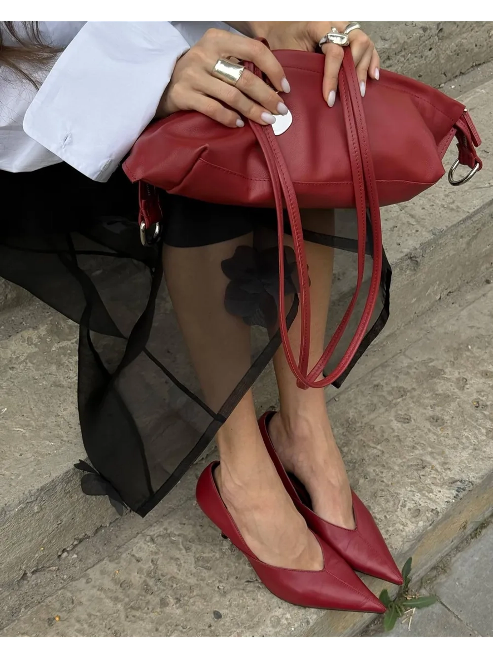 Юбка макси прозрачная