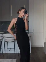 Платье Портленд, Черный