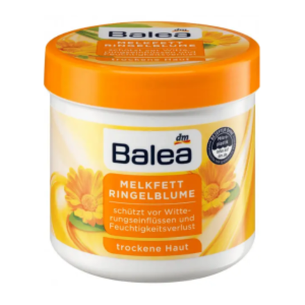 Balea Крем для тела Melkfett Ringelblume, с экстрактом календулы и моркови, с маслом сои и подсолнечника, для сухой кожи, 250 мл