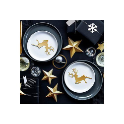 Фигура бумажная Олень золотой, 10 штук