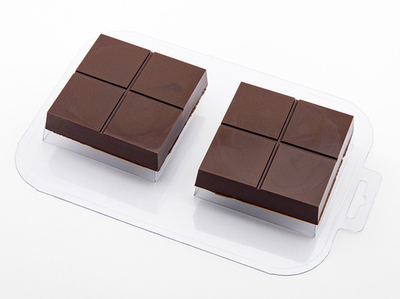 Пластиковая форма для шоколада "Плитка Дубайская Лайт"
