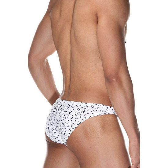 Трусы мужские слипы белые с принтом DARKZONE DZN6468