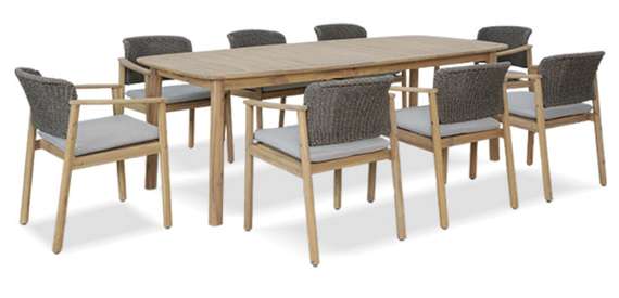 Стол деревянный обеденный Freeport 230х100 см, массив акации