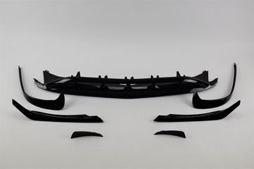 Юбка переднего бампера V.1 для Mercedes A class W176 2015-2018