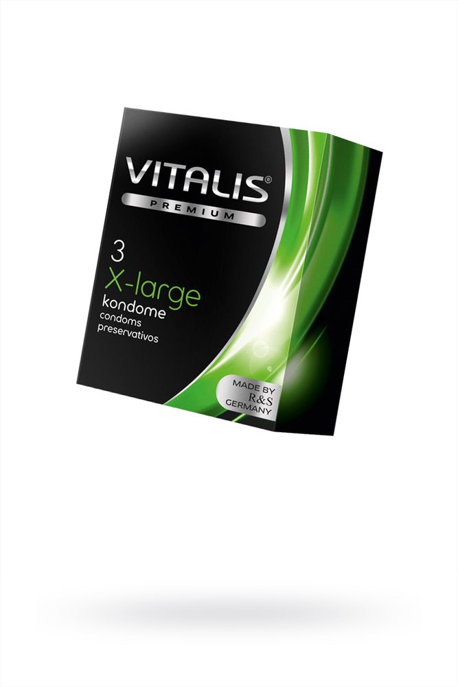 Презервативы Vitalis Premium X-Large - увеличенного размера, 3 шт