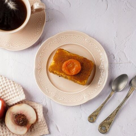 Тарелка 18 см, фарфор,серия "Aristocrat-Peach Tea", Noble