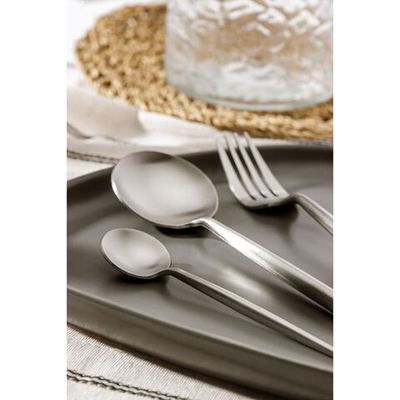 Набор столовых приборов из нержавеющей стали Magistro «Фолк», 4 предмета, цвет серебряный-