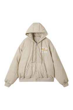 Утеплённый бомбер DONSMOKE Hooded Puffer Bomber Jacket