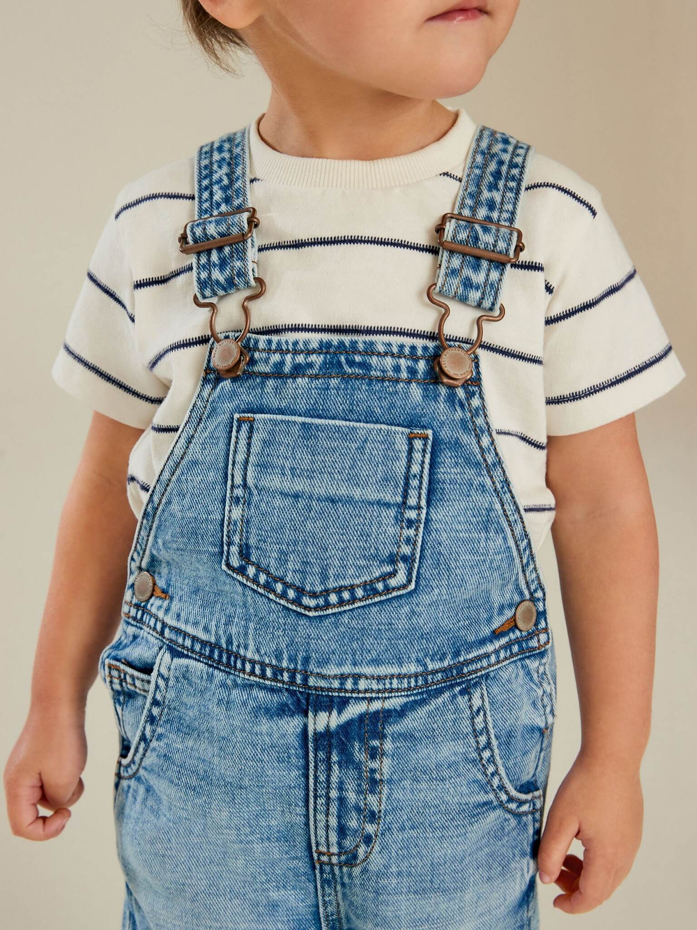 Полукомбинезон джинсовый для мальчика Next 912-811, Синий