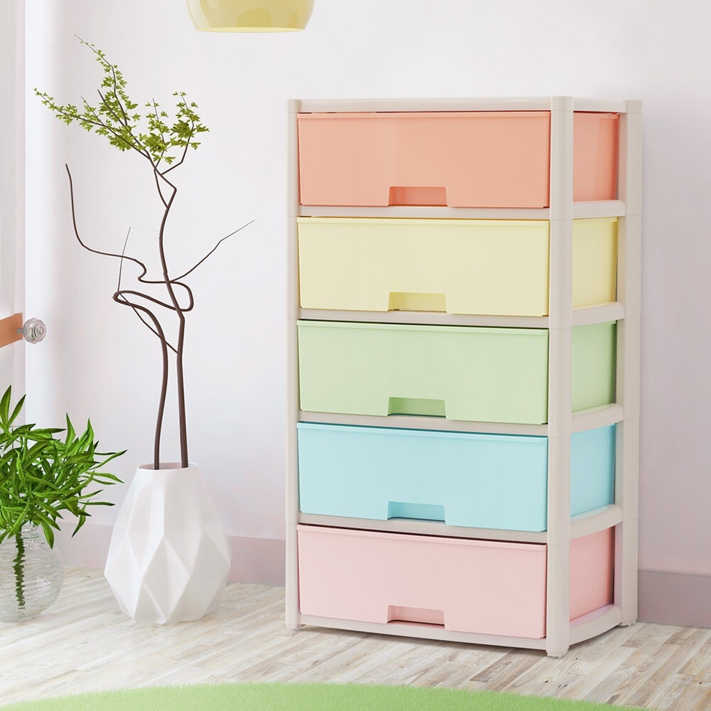 Комод 5-ти секционный "Колорит" широкий (цветной)