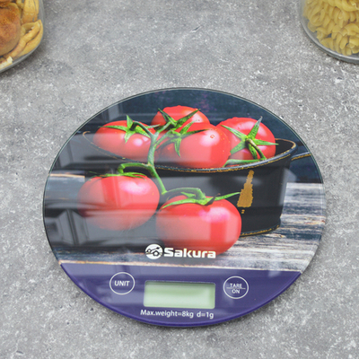 Весы кухонные электронные до 8кг "Помидоры"
