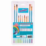 Кисти ЮНЛАНДИЯ "ЮНЫЙ ВОЛШЕБНИК", набор 10 шт. (пони - 5 шт., синтетика - 3 шт., щетина - 2 шт., круглые), 200896