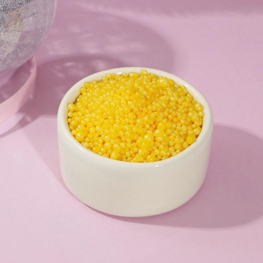 Соляной жемчуг для ванны «Счастья в Новом году!» с медовым ароматом - 100 гр.