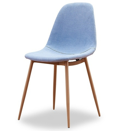 Стул DC350 голубой/дерево