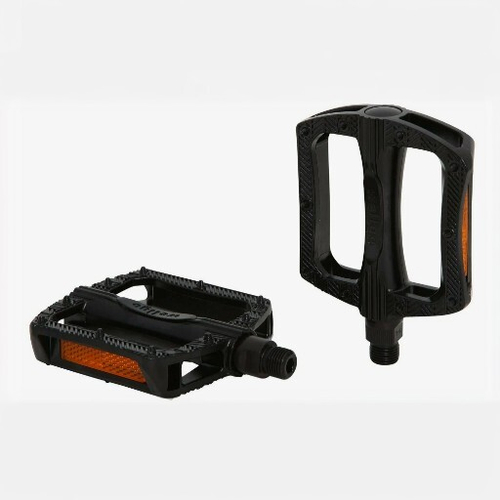 Педали Wellgo PLATFORM пластиковые, 111x99x27мм, резьба 9/16", шариковые подшипники, черные (50)