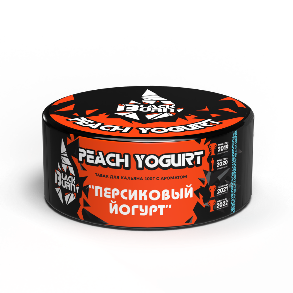 М. Табак для кальяна BlackBurn Peach Yogurt (Персиковый йогурт), 100г.