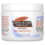 Palmer's for Pets, Формула кокосового масла с витамином Е, универсальный бальзам, для сухой кожи и кожи подушечек, без отдушек, 100 г (3,5 унции)